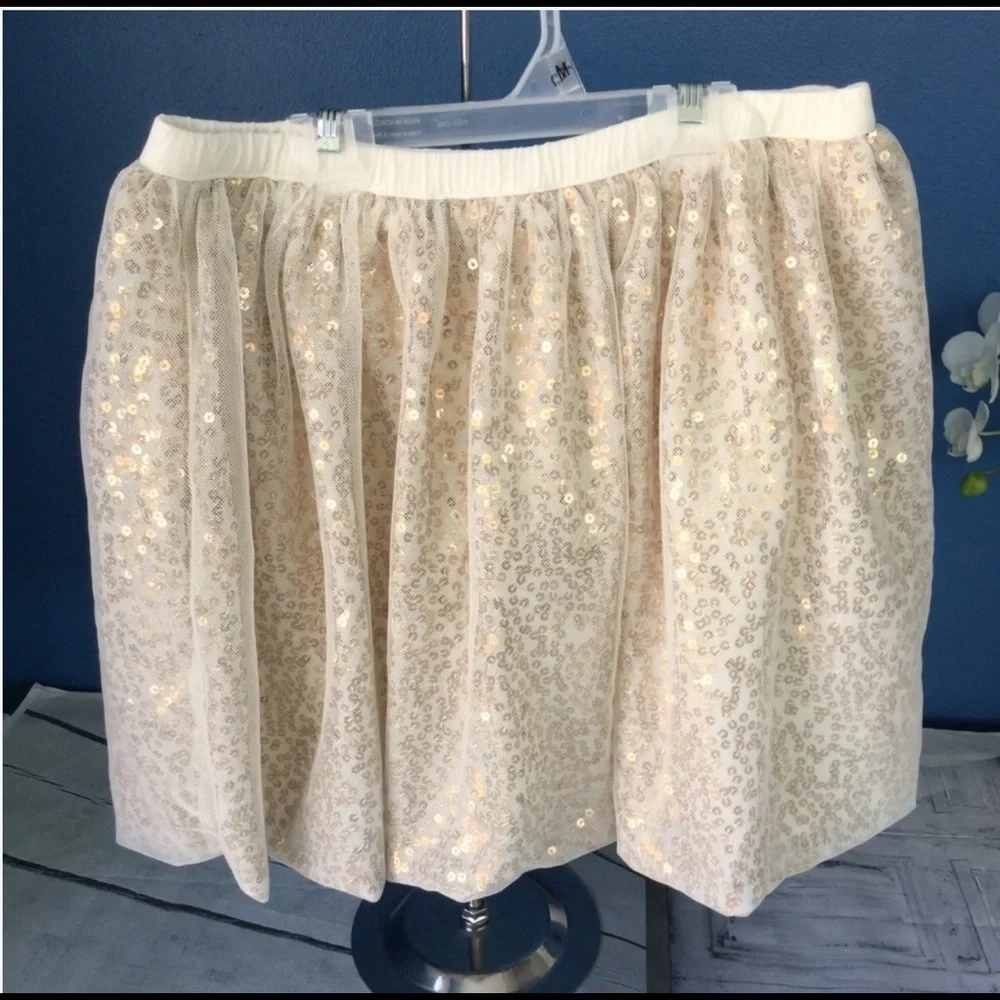 Cat & jack girls sequin skirt
